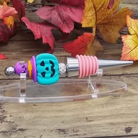Image 2 of Blue Pumpkin Witch Wine Stopper