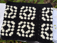 Image 5 of Black Granny Square Cowl