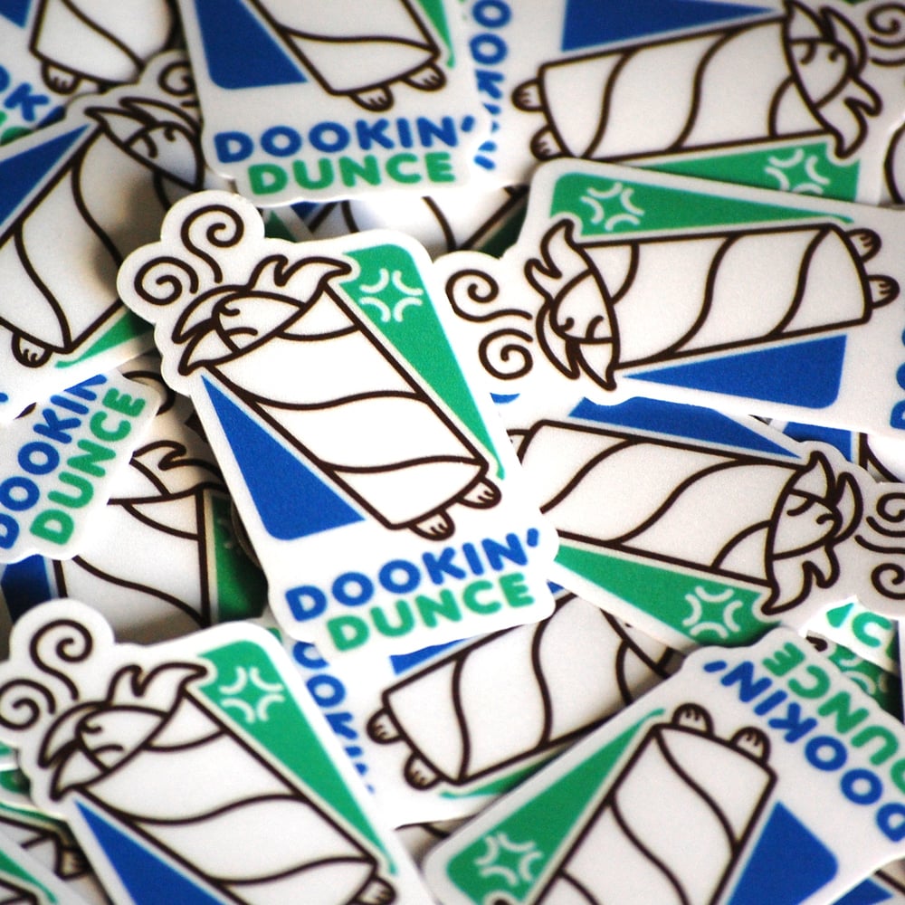 Image of DOOKIN' DUNCE STICKER