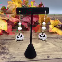 Image 1 of Jack Pumpkin Head Earrings 