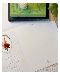 Image 3 of Flowers of the Months 2026 Desk Calendar Pad