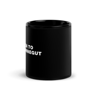 Image 2 of "LISTEN TO KURT VONNEGUT" Black Diner Coffee Mug