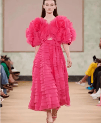 Image 4 of Aje Amour Ruffle Midi Dress Pink AU 4 Women’s Formal Cocktail Wedding Guest Gown