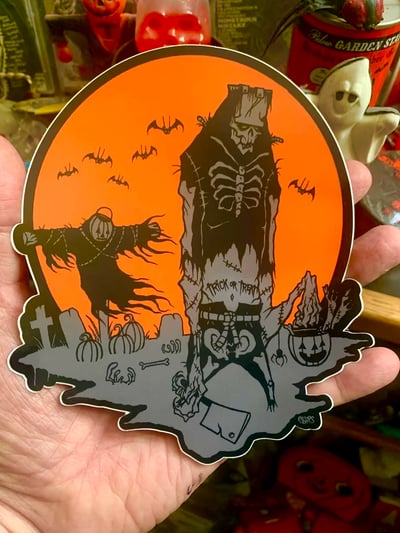 Image of NEW! Hallows Eve L- STICKER - Limited quanity 