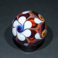Image 3 of Red and White Pinwheel Marble