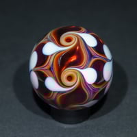 Image 5 of Red and White Pinwheel Marble