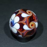 Image 4 of Red and White Pinwheel Marble