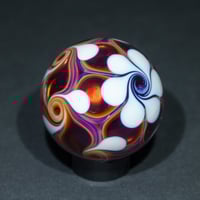 Image 6 of Red and White Pinwheel Marble