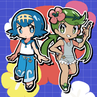 Image 3 of (PRE-ORDER) Alola Girls Acrylic Keychains