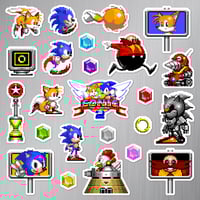 Image 1 of Sonic the Hedgehog 2 Magnet Set (24 Pieces)