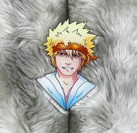 Large Bakugou Pirate Acrylic Pin (White)
