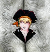 Large Bakugou Pirate Acrylic Pin (Black)