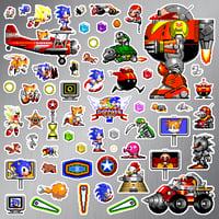 Image 1 of Sonic the Hedgehog 2 Magnet Set (60 Pieces)