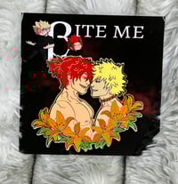 Image 2 of KiriBaku Floral Enamel Pin (Gold)