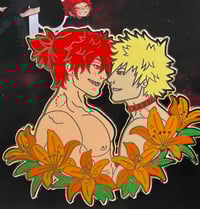 Image 1 of KiriBaku Floral Enamel Pin (Gold)