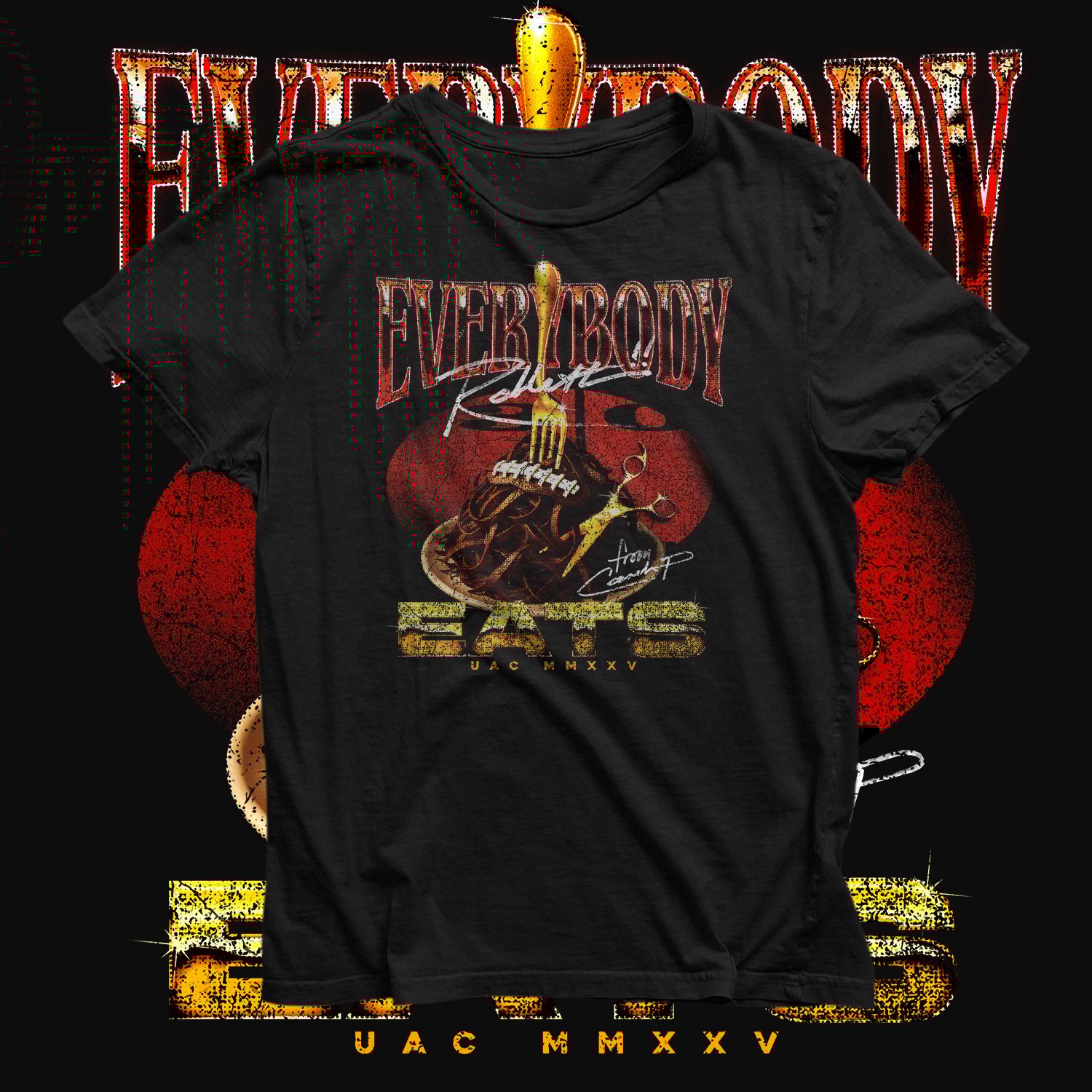 Image of Everybody Eats 2K25 (Black Tee)