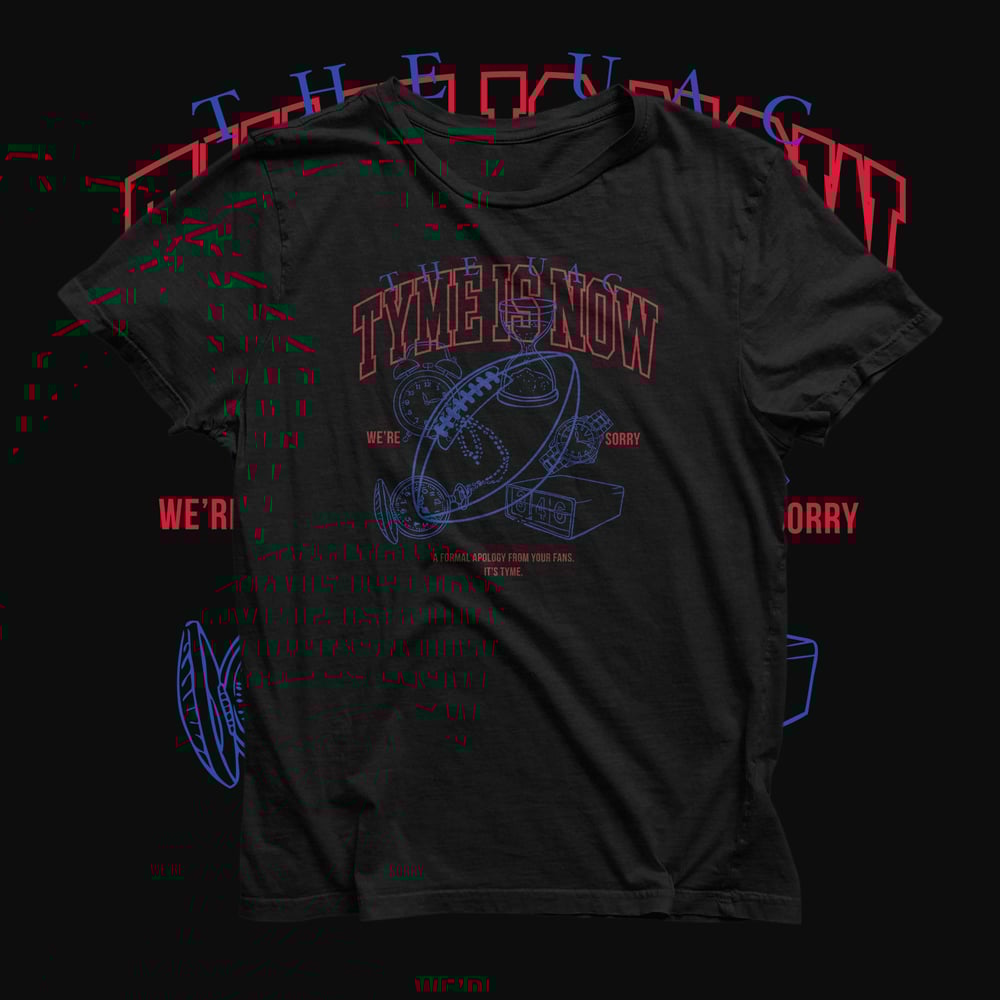 Image of TYME IS NOW (Black Tee)