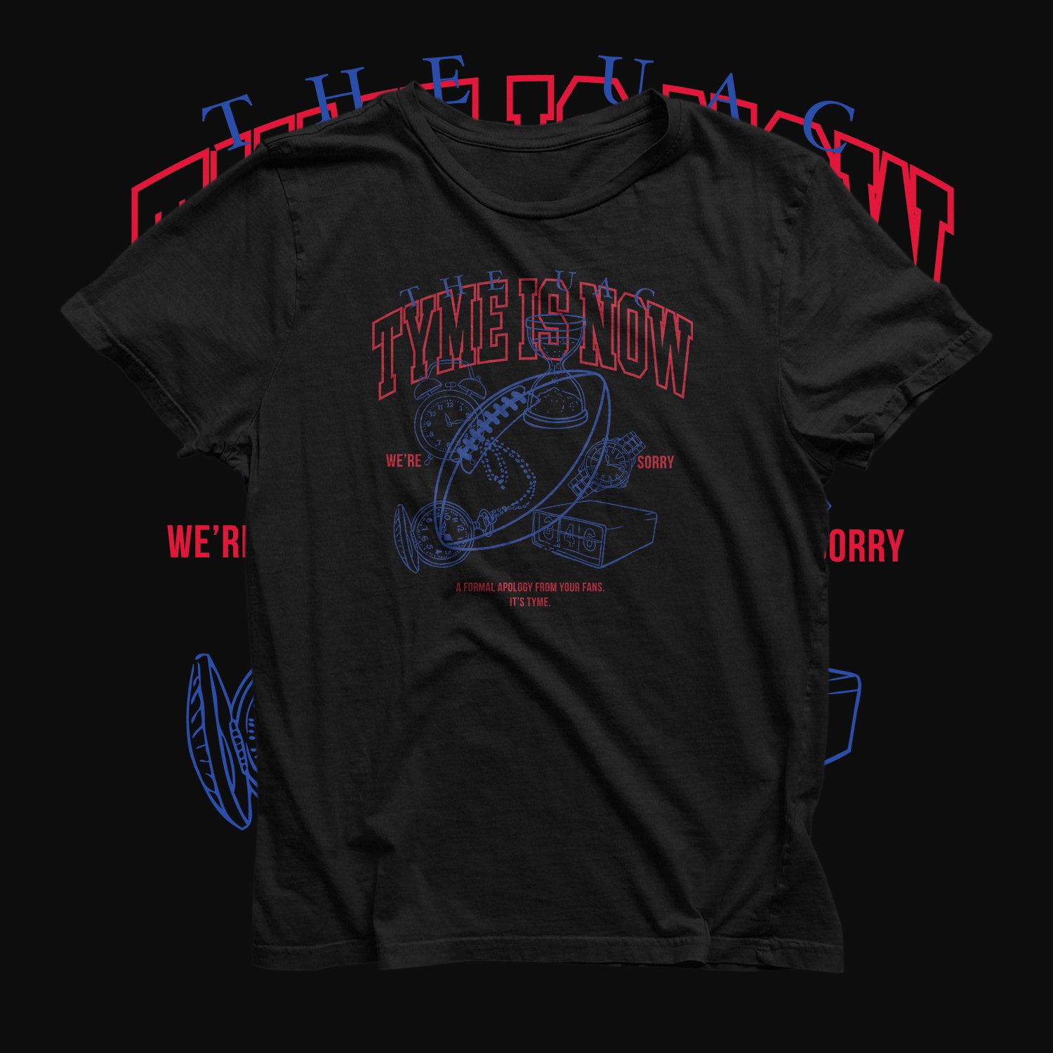 Image of TYME IS NOW (Black Tee)