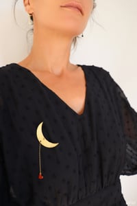 Image 2 of Broche "Pierrot" lune