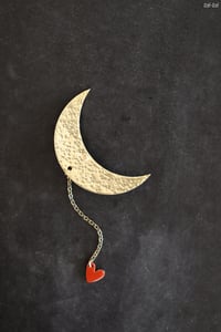 Image 1 of Broche "Pierrot" lune