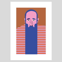 Image 1 of Blauw baard (Fine art print)