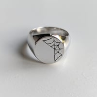 Image 1 of Cobweb Oval Signet Ring