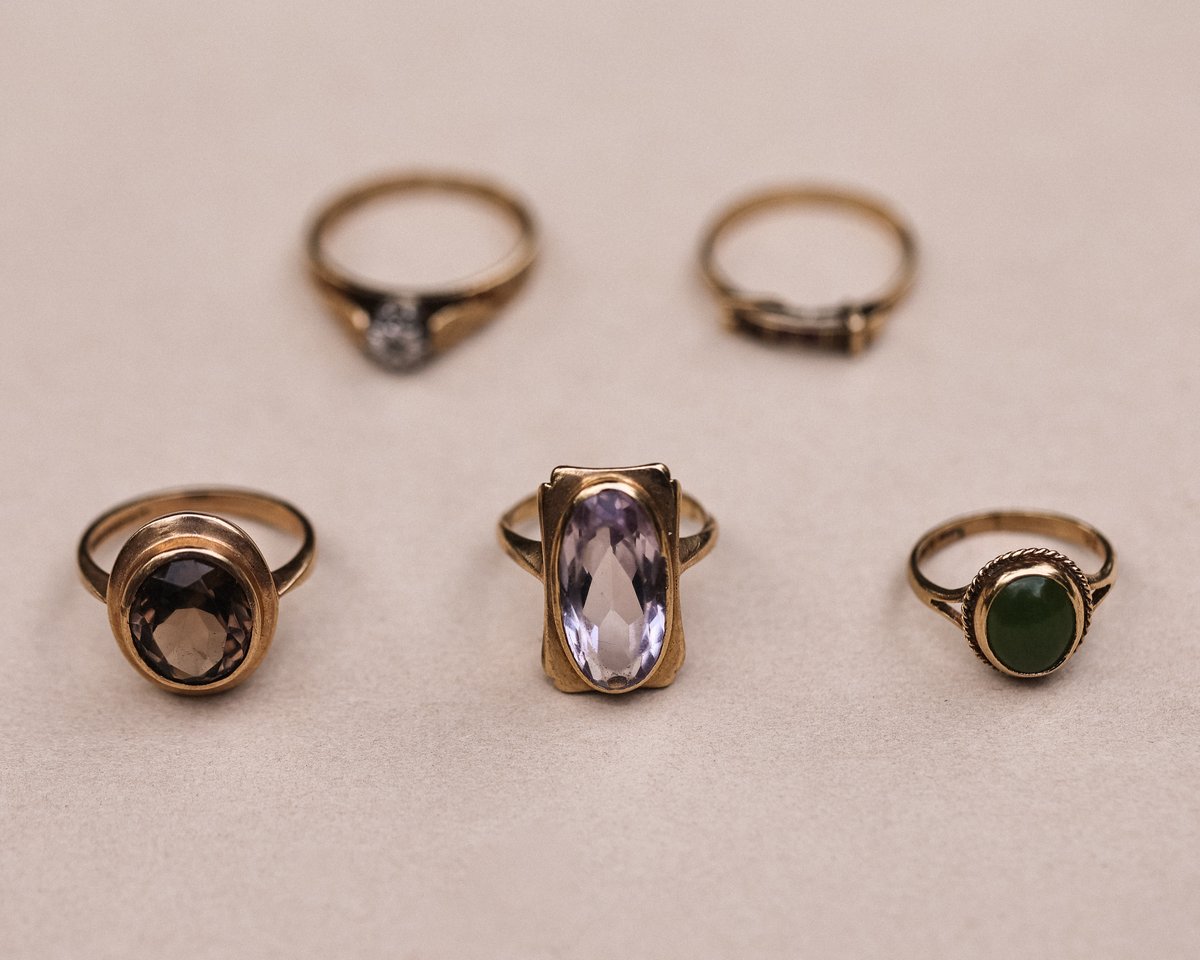 Image of Antique rings - A, B, C