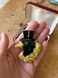 Image 3 of Off to the opera bird Brooch 