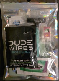 Image 1 of Men’s Travel First Aid & Personal Care Kit – Compact Essentials in Holographic Bag 