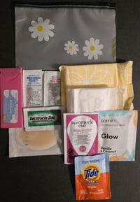 Image 3 of Women’s Travel First Aid & Personal Care Kit – Compact Essentials in Daisy Bag
