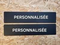 Cache plaque personnalisée 