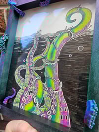 Image 4 of Ornate kracken framed original 