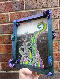 Image 1 of Ornate kracken framed original 