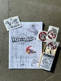 Image 1 of FLATWORLD SKETCHBOOK ZINE + SWEET CIGARETTES
