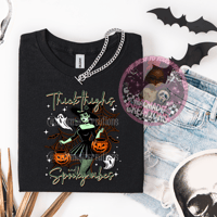 Thick Thighs Spooky Vibes Graphic Tee