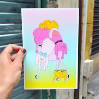 Image 2 of  Sausage Dogs/Jetski/Sand castle/Ricard - Riso postcard