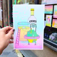 Image 5 of  Sausage Dogs/Jetski/Sand castle/Ricard - Riso postcard