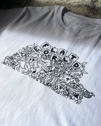 Image 2 of Flatworld X Yearbook group tee (white)