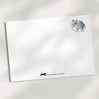 Image 2 of Postkarte Blauer Elefant