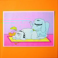 Image 3 of  Sunscreen/Zen Garden/Beauty Mask/Spritz - Riso postcard