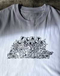 Image 4 of Flatworld X Yearbook group tee (white)