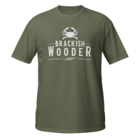 Image 8 of Classic Brackish Wooder Logo - T-Shirt (White Logo)