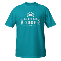 Image 5 of Classic Brackish Wooder Logo - T-Shirt (White Logo)