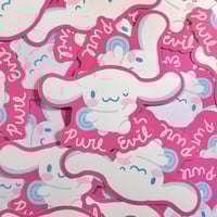 Image 2 of 'Pure Evil' Cinnamoroll Vinyl Sticker 
