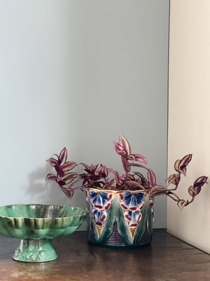 Majolica potte _dybe farver 