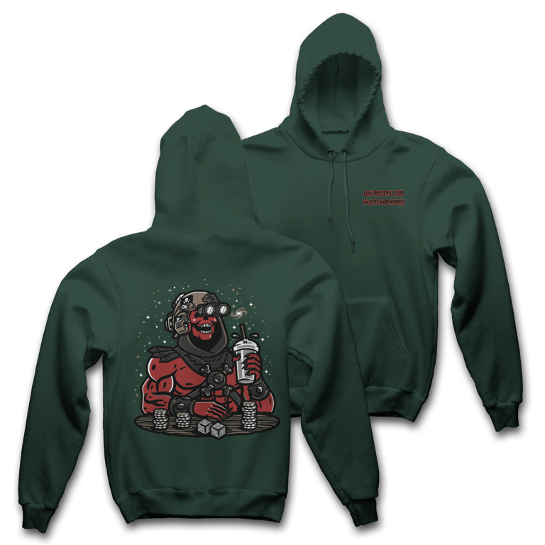 " D.O.M. " - ALPINE GREEN HEAVYWEIGHT HOODIE