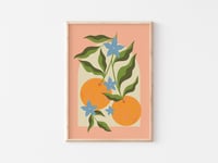 Image 1 of Orange Branch Art Print