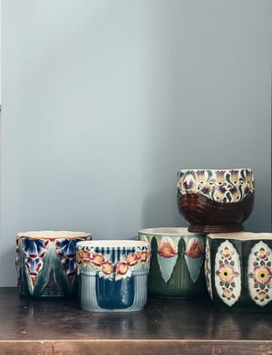 Majolica potte _æbleblomst