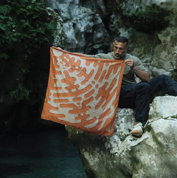 Image of Pareidolia Remixed Silk Scarf