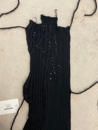 Image 2 of Unique Merino Mohair Backless Top with Bead Embroidery No. 2 – Handmade in Berlin